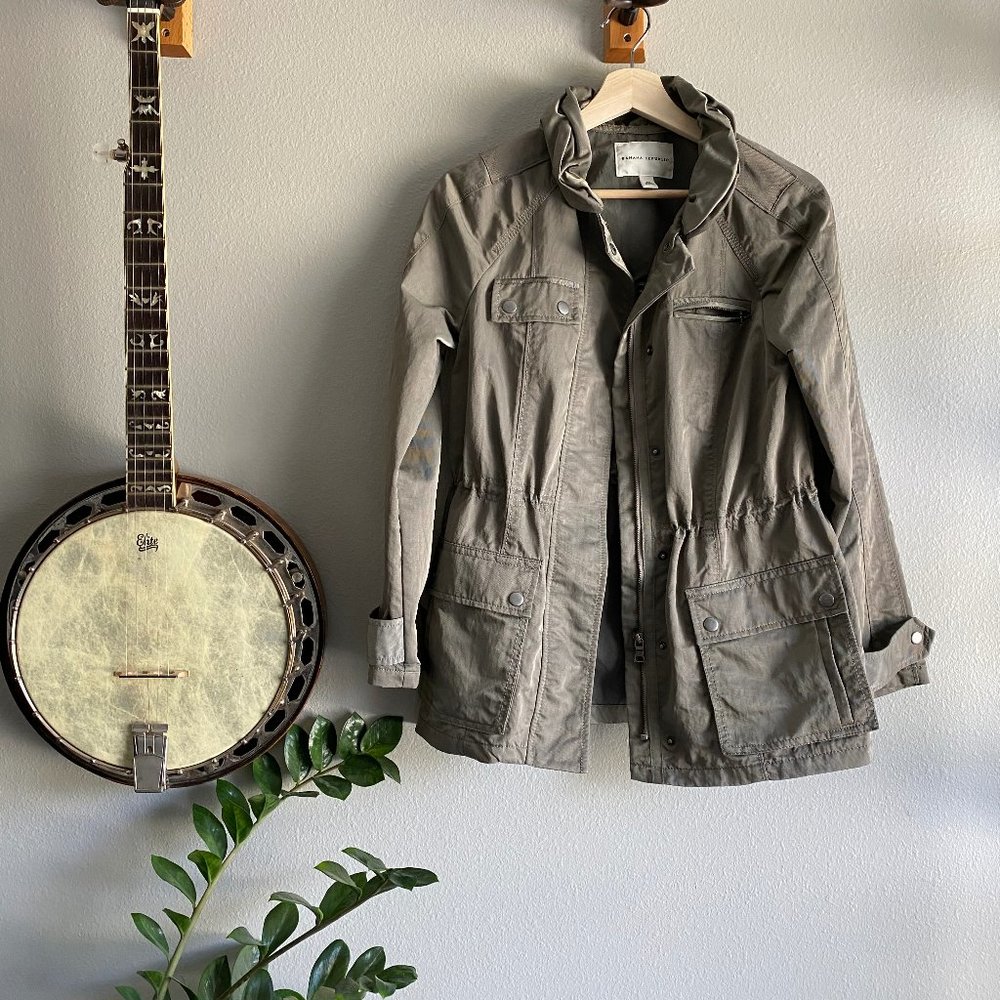 Banana Republic Utility Jacket in Pewter